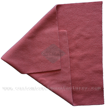 China Bulk Custom xxl microfiber towel Factory Custom Logo Red Quick Dry Promotional Kitchen Cleaning towels supplier for Holland Netherlands